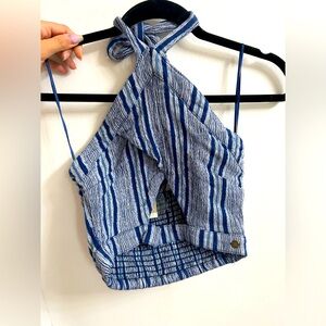 Roxy tank top blue striped